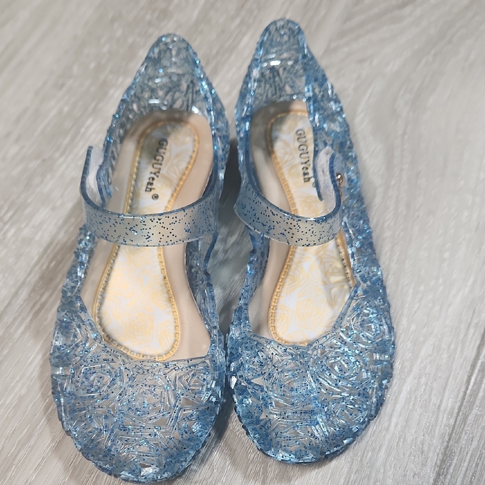 Blue Glitter Kids Shoes